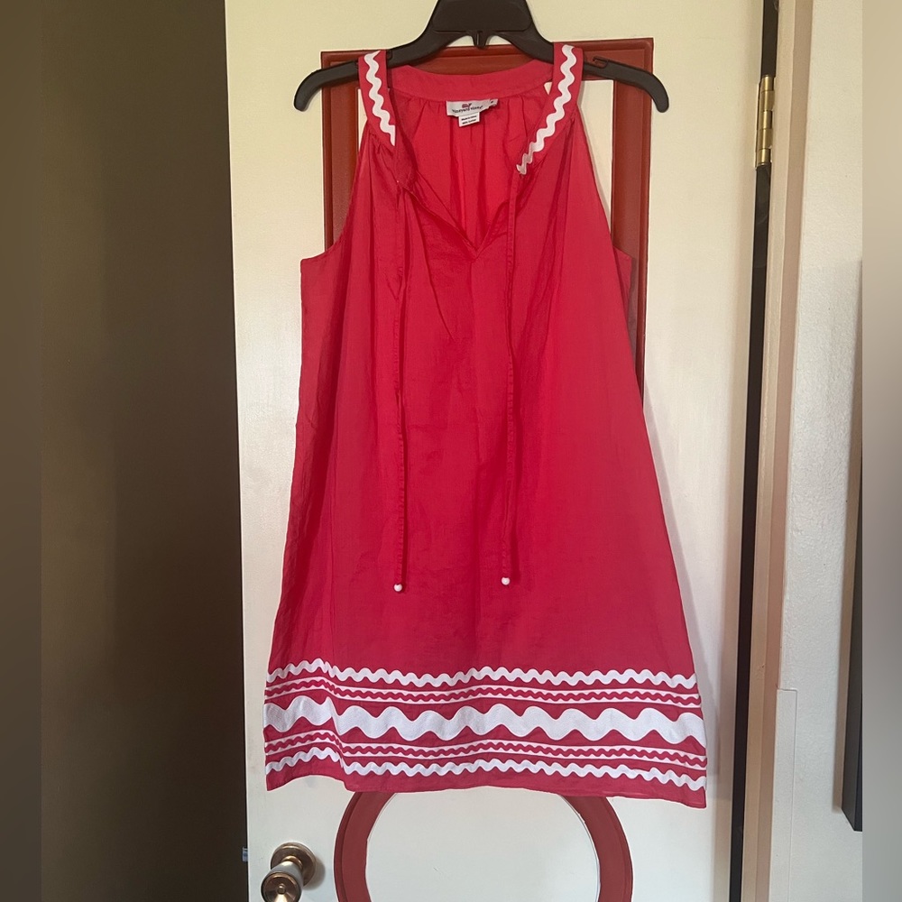 Swim cover-up approximately 33” from shoulder to hem and 19.5 ptp